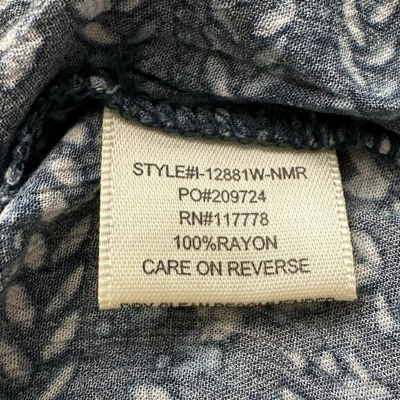 Lovestitch Teal & White Long Balloon Sleeve Peasant Top Women’s Size Small - Picture 7 of 8